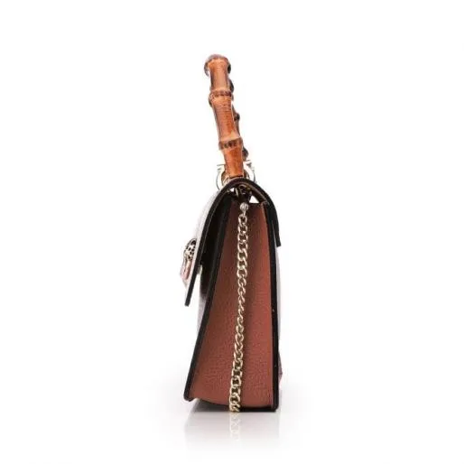 Larch Bag Tan Leather Women Moda In Pelle Shoulder Bags