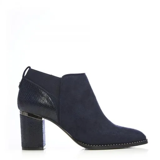 Lavinia Navy Alcantara Women Moda In Pelle Ankle Boots