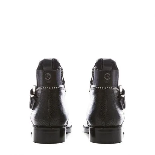 Lechem Black Leather Women Moda In Pelle Ankle Boots Lechem Black Leather Women Moda In Pelle Ankle Boots