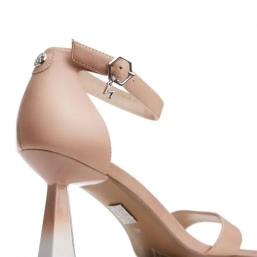 Leonna Cameo Leather Women Moda In Pelle Heeled Sandals