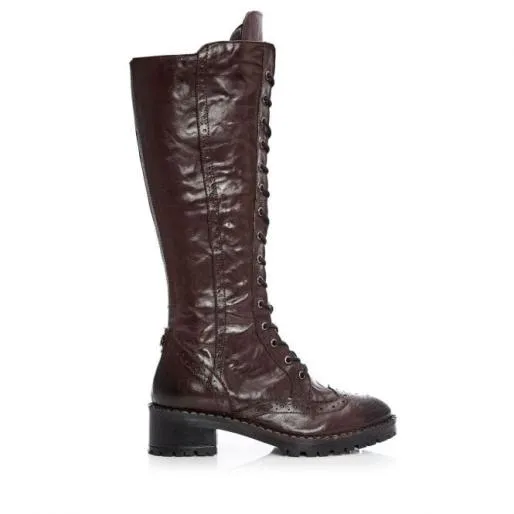Liberto Burgundy Leather Women Moda In Pelle Leather Boots Liberto Burgundy Leather Women Moda In Pelle Leather Boots