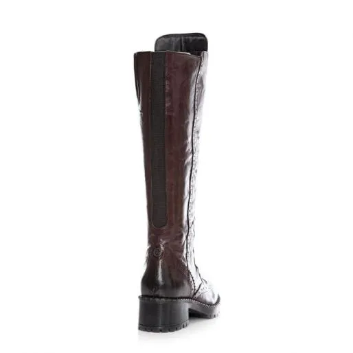 Liberto Burgundy Leather Women Moda In Pelle Leather Boots Liberto Burgundy Leather Women Moda In Pelle Leather Boots