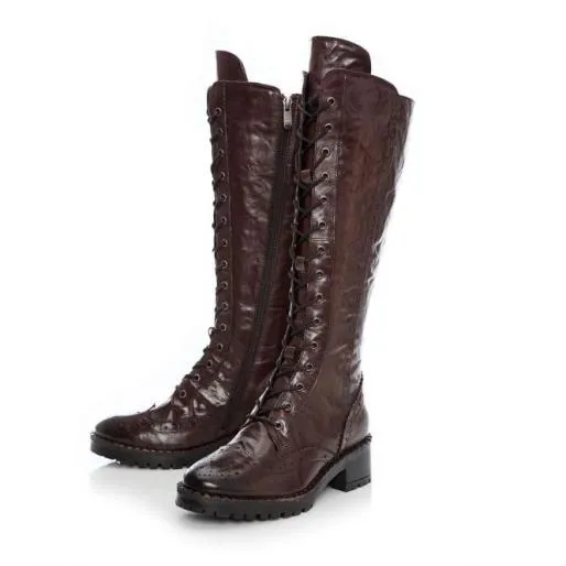 Liberto Burgundy Leather Women Moda In Pelle Leather Boots Liberto Burgundy Leather Women Moda In Pelle Leather Boots