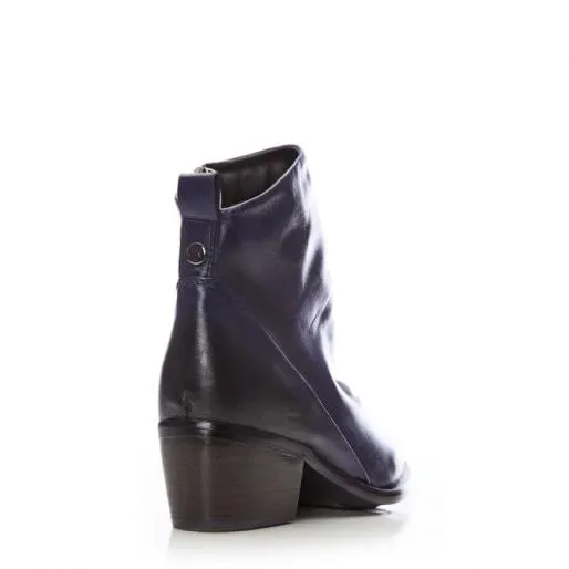 Lizbethy Navy Leather Women Moda In Pelle Ankle Boots Lizbethy Navy Leather Women Moda In Pelle Ankle Boots