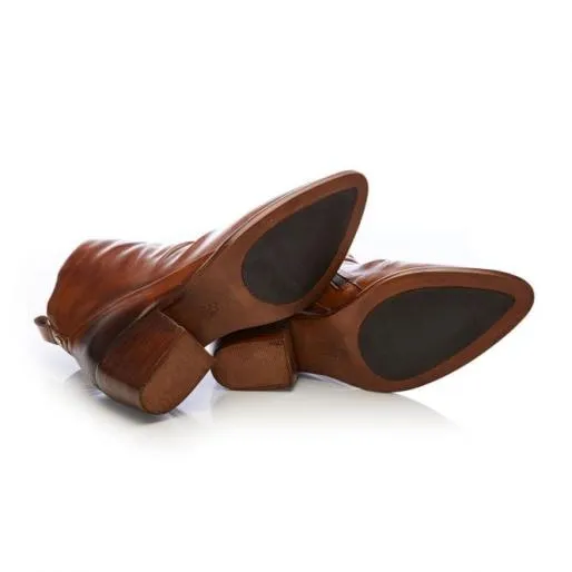 Lizbethy Tan Leather Women Moda In Pelle Ankle Boots Lizbethy Tan Leather Women Moda In Pelle Ankle Boots