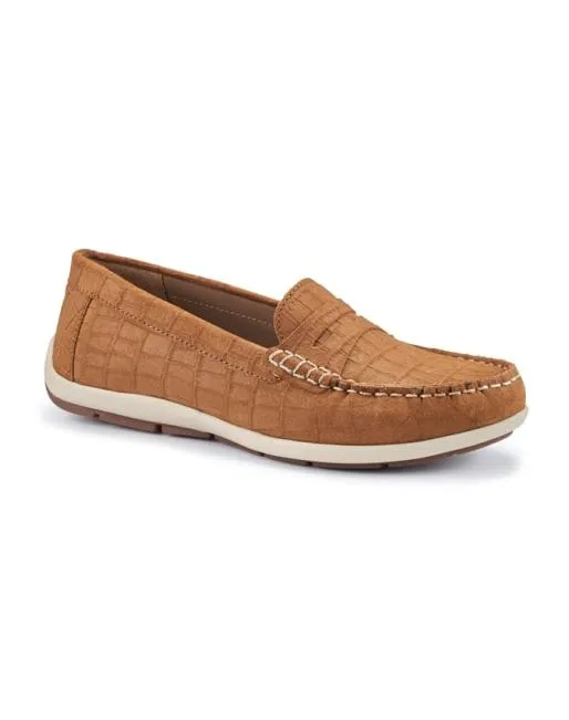 Loafers and Moccasins Women Hotter Pier Shoes Tan Croc