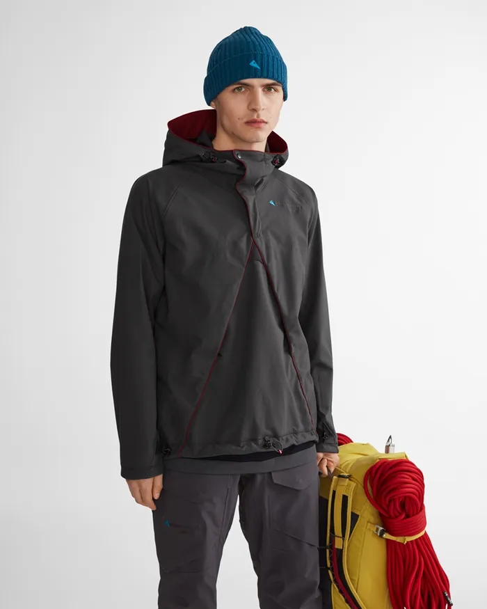 Lodur Cutan Anorak Rose Red Men Klttermusen Wind Resistant Jackets
