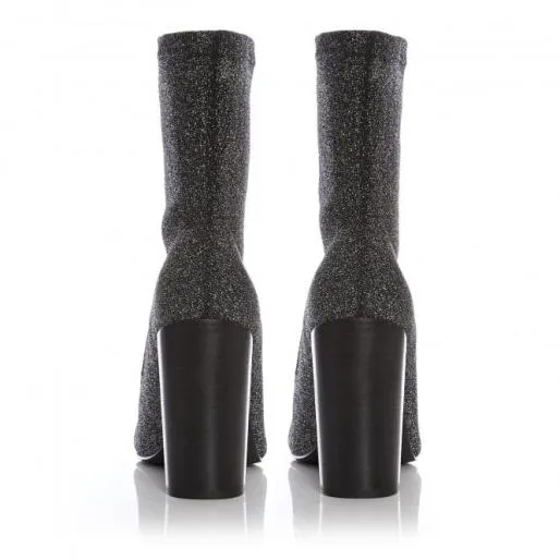 Losia Pewter Fabric Women Moda In Pelle Ankle Boots Losia Pewter Fabric Women Moda In Pelle Ankle Boots