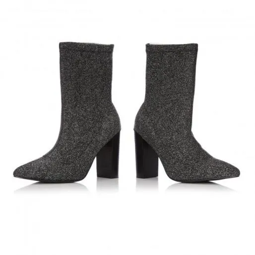 Losia Pewter Fabric Women Moda In Pelle Ankle Boots Losia Pewter Fabric Women Moda In Pelle Ankle Boots