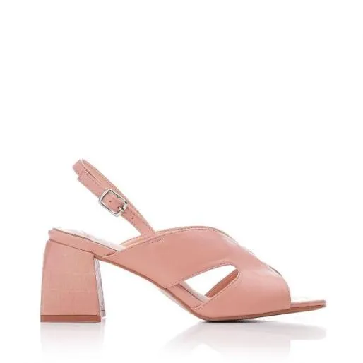 Lusiya Cameo Porvair Women Moda In Pelle Heeled Sandals
