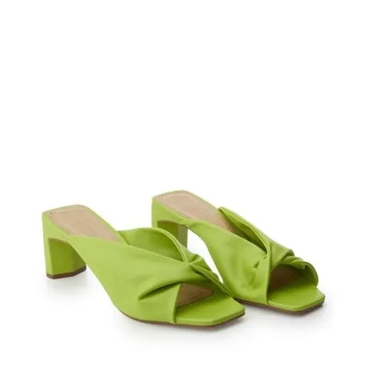 Maliyah Lime Green Leather Women Moda In Pelle Heeled Sandals Maliyah Lime Green Leather Women Moda In Pelle Heeled Sandals