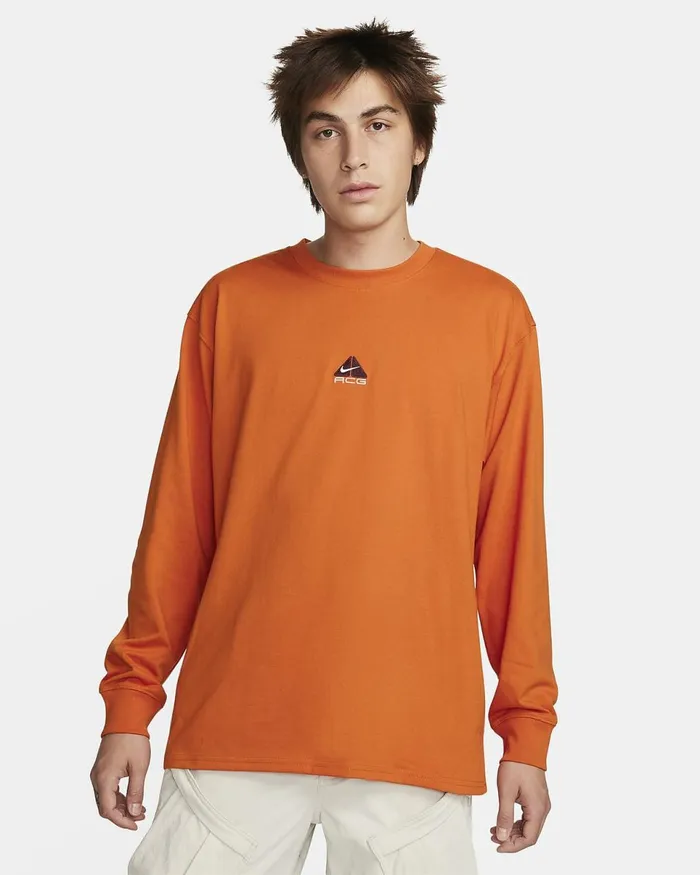 Men Acg 039Lungs039 Campfire Orangesummit White Nike Tops And TShirts
