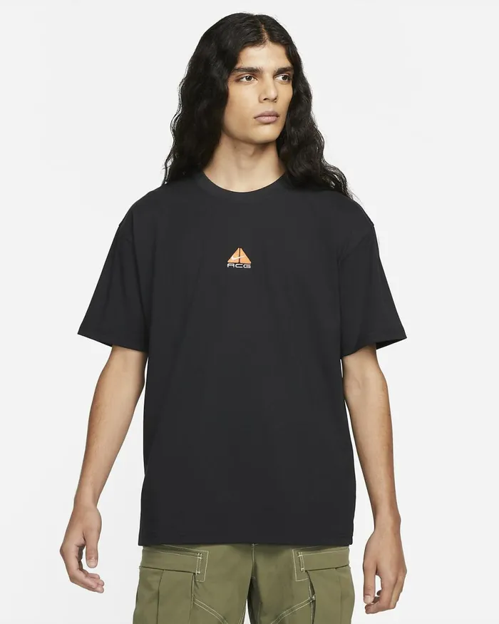 Men Acg Black Nike Tops And TShirts