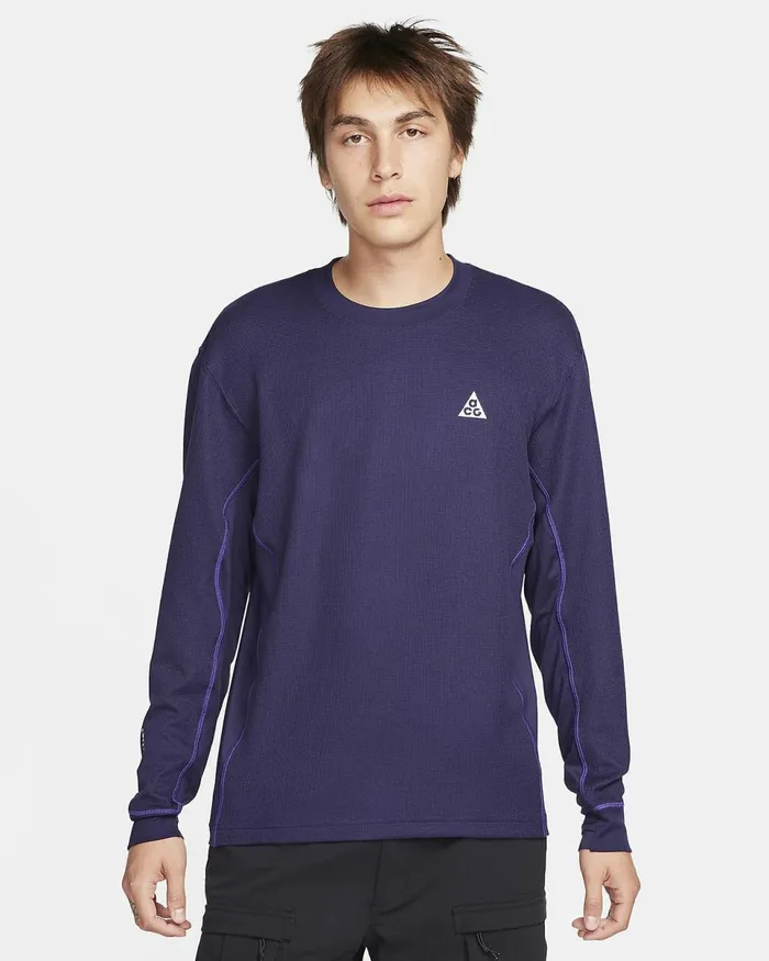 Men Acg DriFit Adv 039Goat Rocks039 Purple Inkpurple Cosmossummit White Nike Tops And TShirts