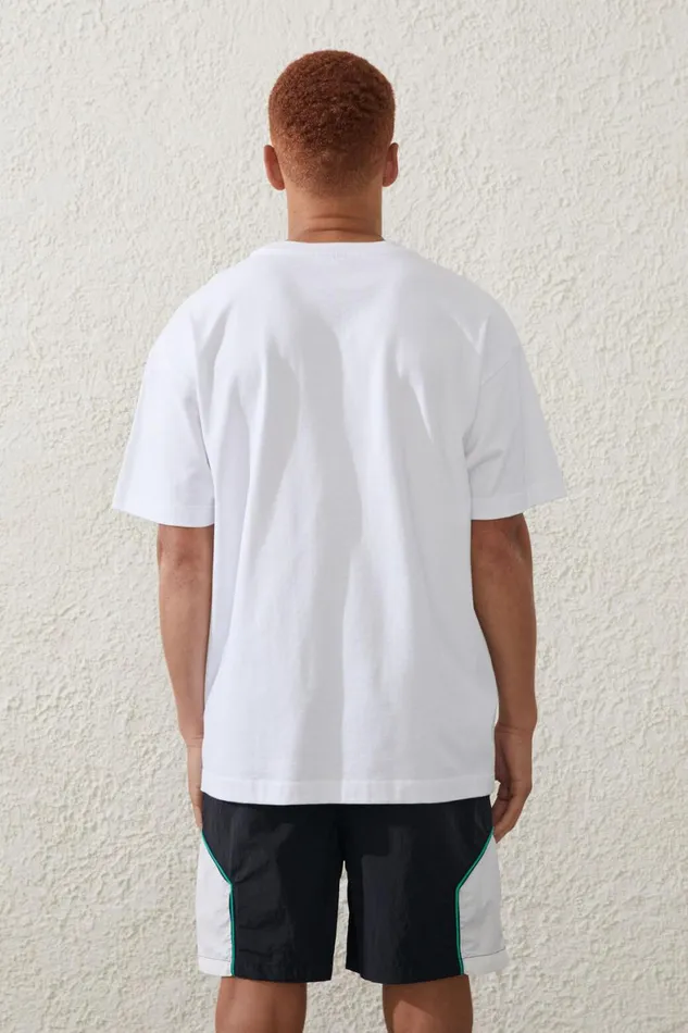 Men Activewear Cotton On Active Kokkinakis Tech Short Black White Panel
