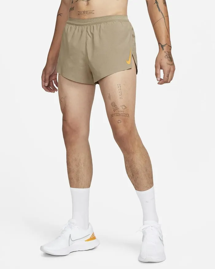 Men Aeroswift Khakilaser Orange Nike Shorts