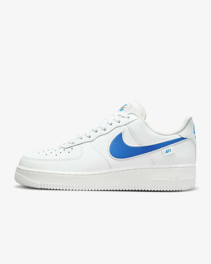 Men Air Force 1 03907 Summit Whitesafety Orangephoto Blue Nike Lifestyle