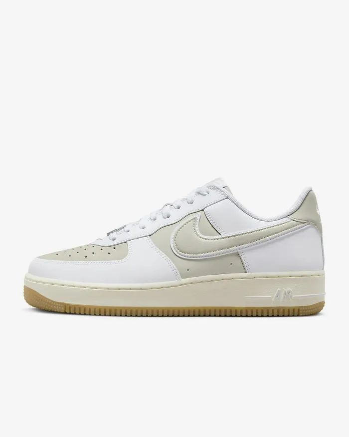 Men Air Force 1 03907 Whitelight Silversaillight Bone Nike Lifestyle
