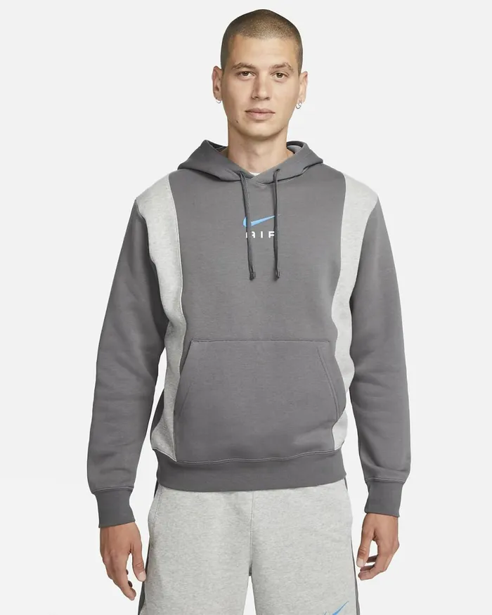 Men Air Iron Greyiron Greydark Grey Heather Nike Hoodies And Sweatshirts