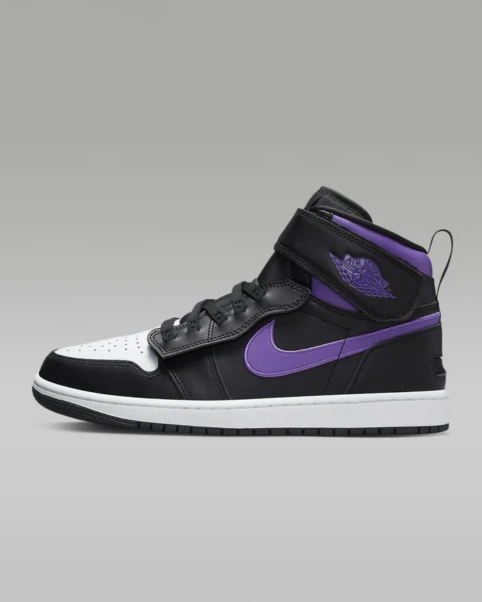 Men Air Jordan 1 Hi Flyease Blackwhitewild Berry Nike Lifestyle