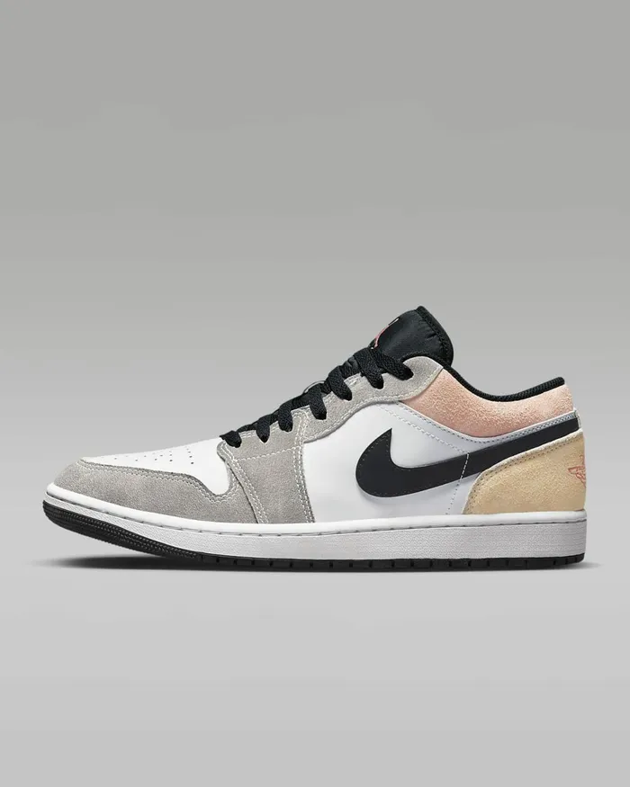 Men Air Jordan 1 Low Se Blackmagic Emberwhitesundial Nike Lifestyle