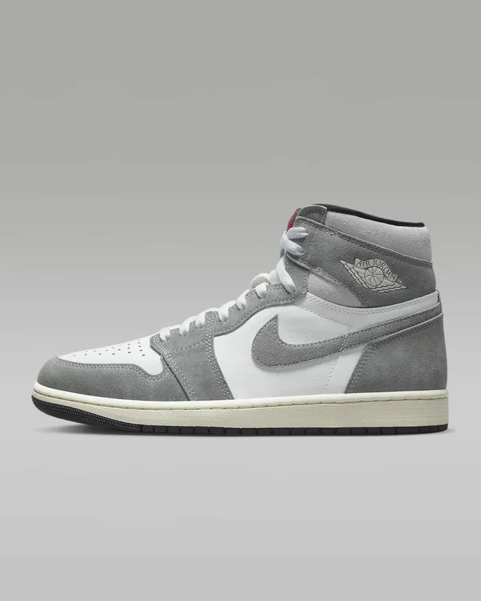 Men Air Jordan 1 Retro High Og Blackwhitelight Smoke Greyfire Red Nike Lifestyle Men Air Jordan 1 Retro High Og Blackwhitelight Smoke Greyfire Red Nike Lifestyle