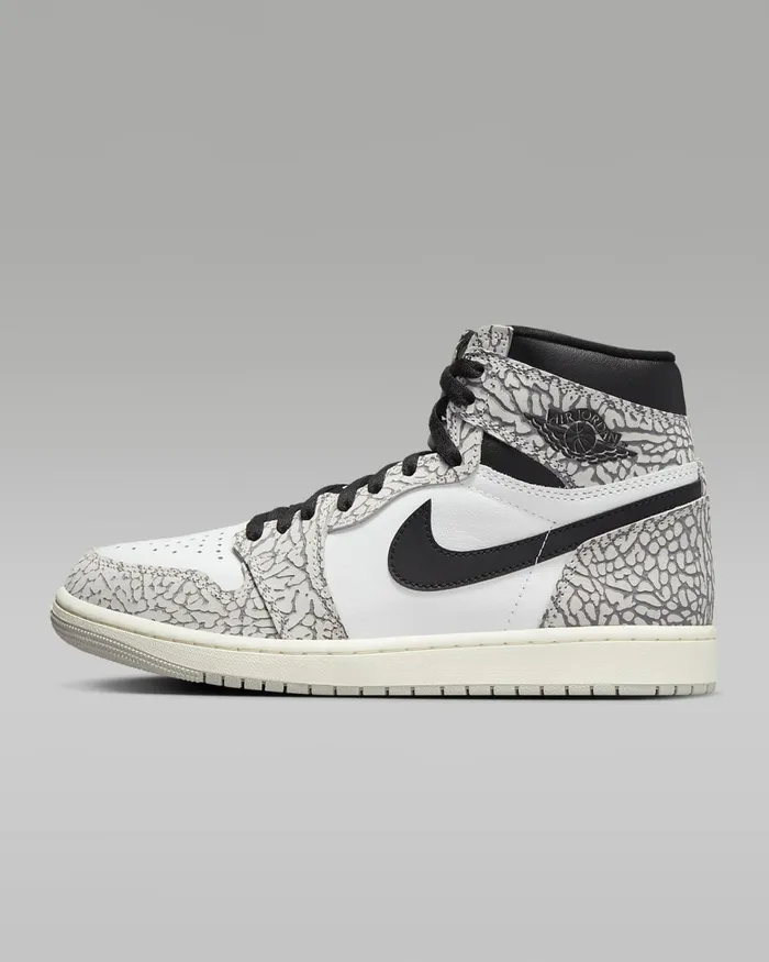 Men Air Jordan 1 Retro High Og Tech Greyblackwhitemuslin Nike Jordan