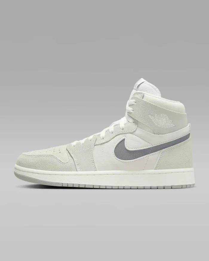 Men Air Jordan 1 Zoom Cmft 2 Summit Whitelight Silversailparticle Grey Nike Lifestyle Men Air Jordan 1 Zoom Cmft 2 Summit Whitelight Silversailparticle Grey Nike Lifestyle