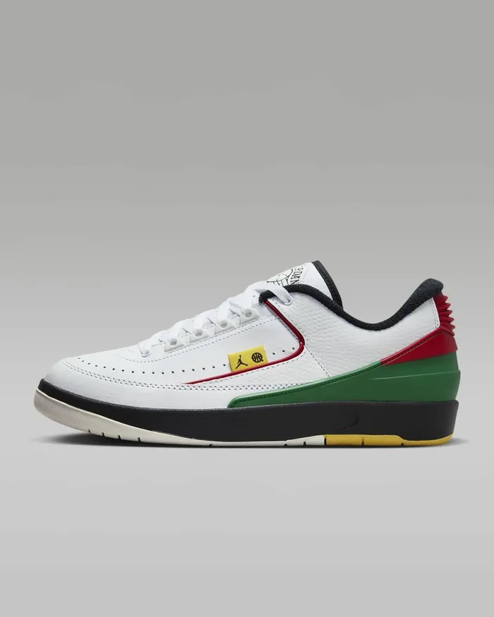 Men Air Jordan 2 Retro Low Quai 54 Whiteuniversity Redchrome Yellowblack Nike Lifestyle Men Air Jordan 2 Retro Low Quai 54 Whiteuniversity Redchrome Yellowblack Nike Lifestyle