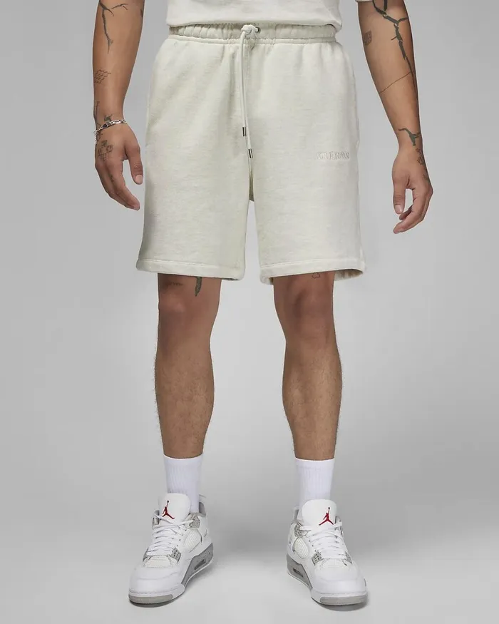 Men Air Jordan Wordmark Oatmeal Heather Nike Shorts