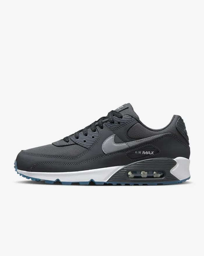 Men Air Max 90 Anthraciteindustrial Bluewhitereflect Silver Nike Lifestyle