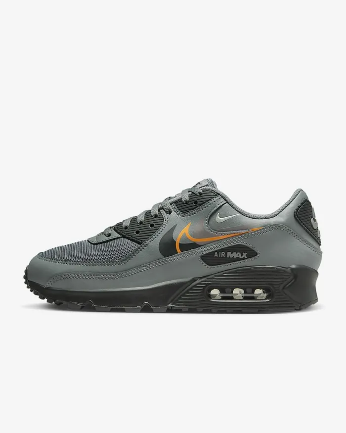 Men Air Max 90 Smoke Greybright Mandarinmedium Ashblack Nike Lifestyle
