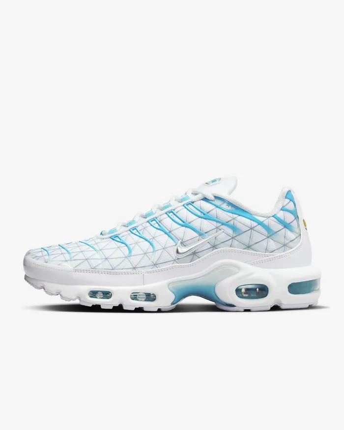 Men Air Max Plus Whitebaltic Bluereflect Silvermetallic Silver Nike Lifestyle Men Air Max Plus Whitebaltic Bluereflect Silvermetallic Silver Nike Lifestyle
