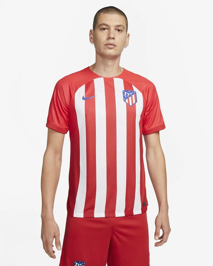 Men Atltico Madrid 202324 Stadium Home Sport Redglobal Redwhiteold Royal Nike Tops And TShirts