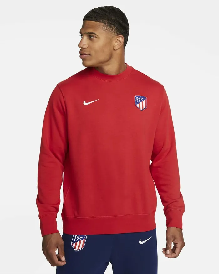 Men Atltico Madrid Sport Redwhite Nike Hoodies And Sweatshirts