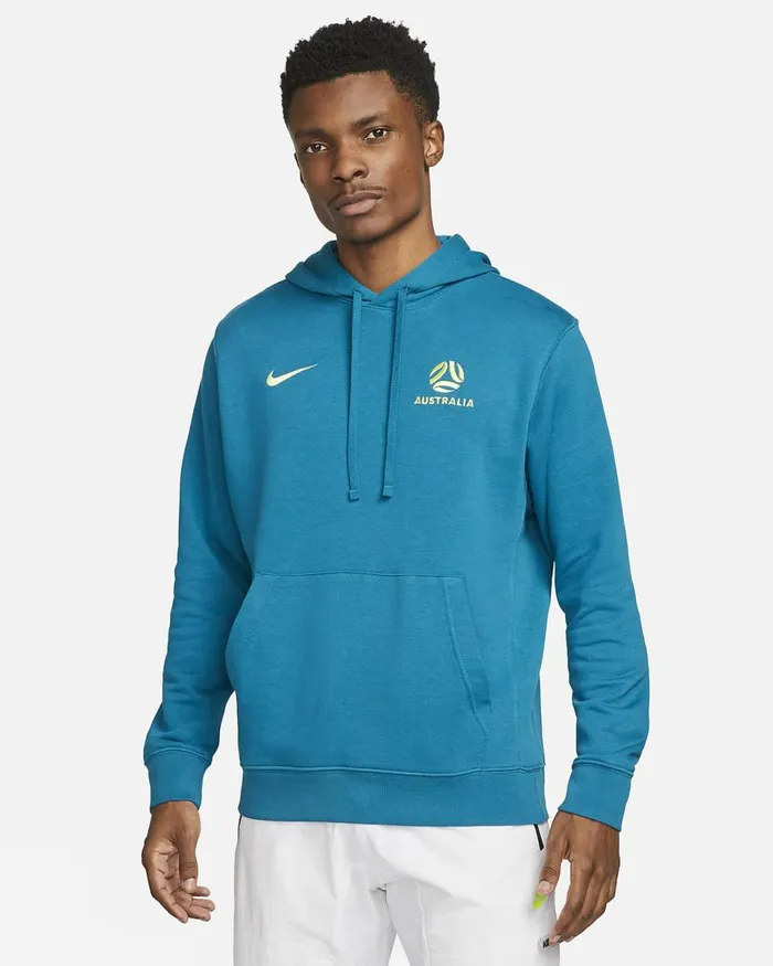Men Australia Club Green Abysslight Citron Nike Hoodies And Sweatshirts