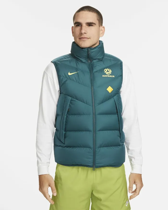 Men Australia Windrunner Midnight Turquoiselight Citron Nike Jackets
