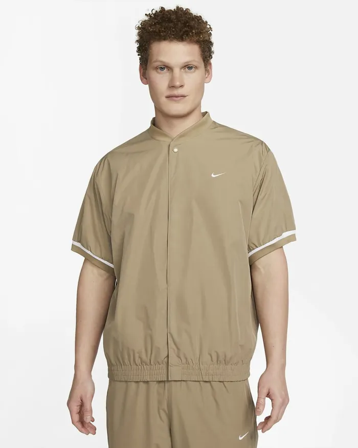 Men Authentics Khakiwhite Nike Tops And TShirts