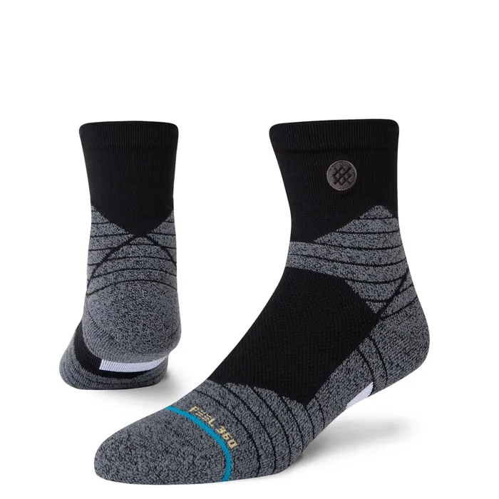 Men Basketball Performance Quarter Socks Icon Sport 8211 Black Stance Quarter