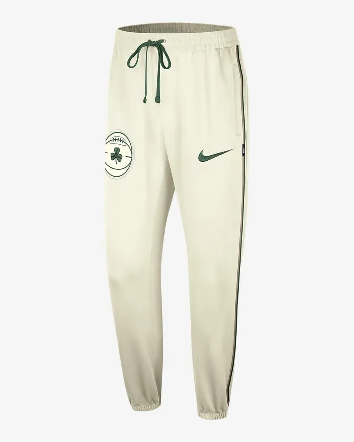 Men Boston Celtics Showtime City Edition Sail Nike Trousers And Tights