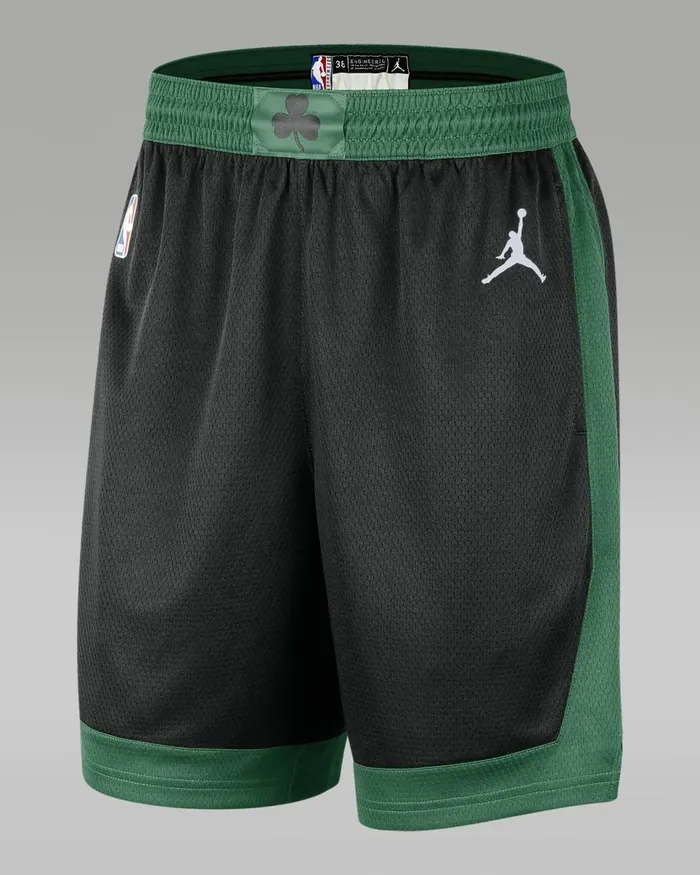 Men Boston Celtics Statement Edition Blackwhite Nike Shorts