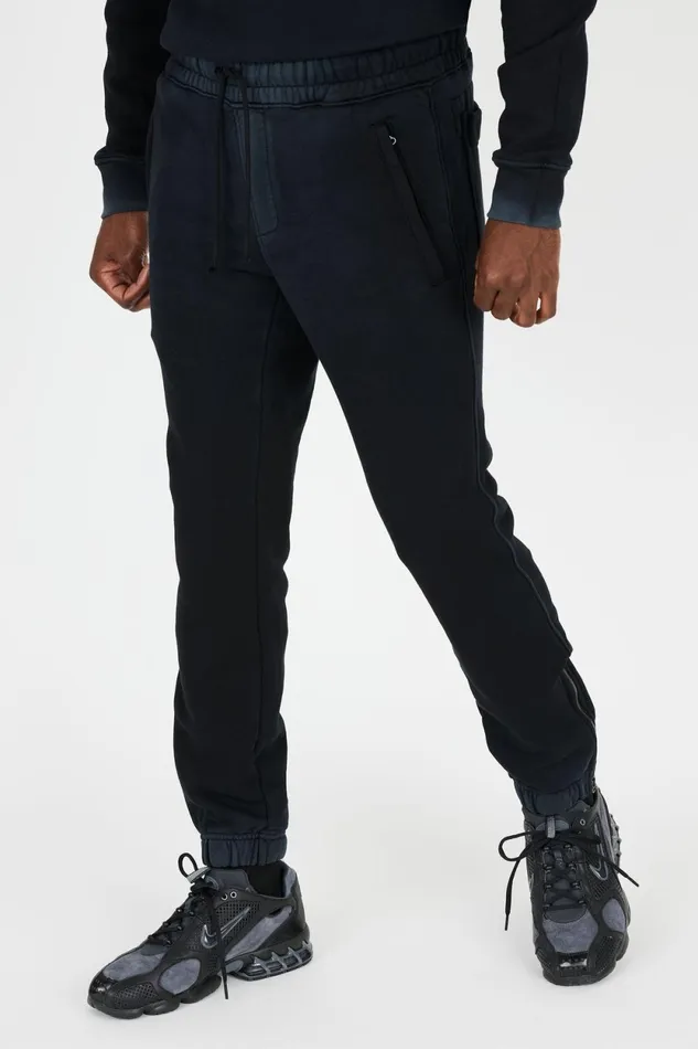 Men Bronx Zip Sweats Vintage Black COTTON CITIZEN Sweatpants