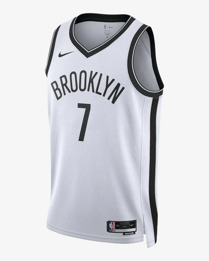 Men Brooklyn Nets Association Edition 202223 White Nike Tops And TShirts