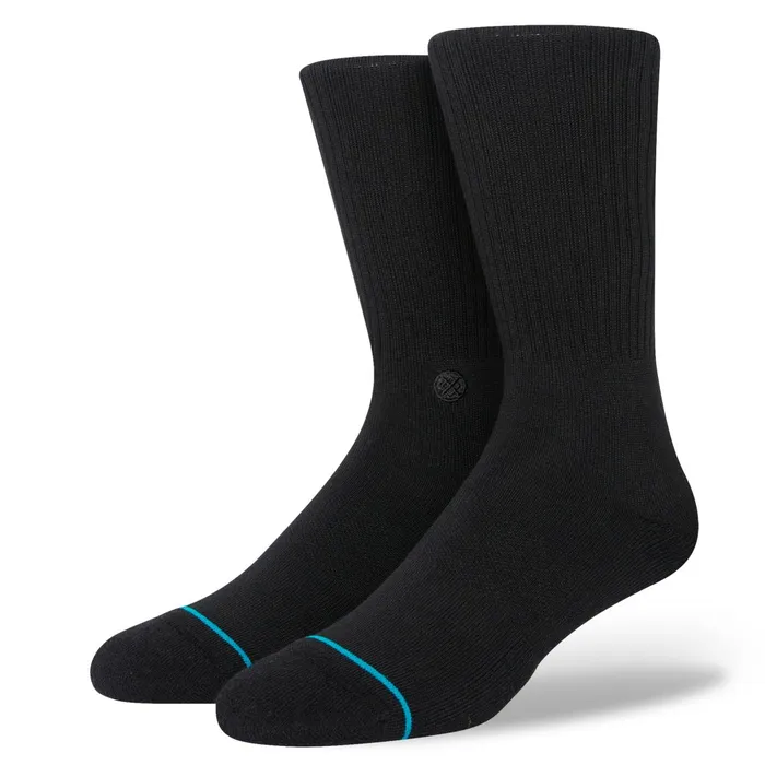Men Butter Blend Crew Socks Shelter 8211 Black Stance Crew