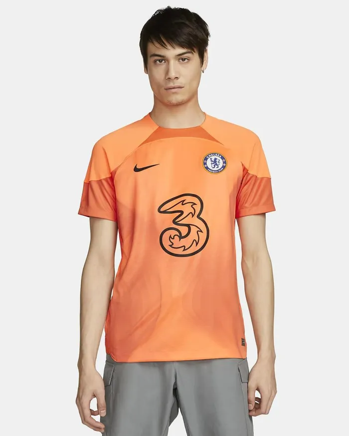 Men Chelsea FC 202223 Stadium Goalkeeper Atomic Orangeorange Tranceblack Nike Kits And Jerseys Men Chelsea FC 202223 Stadium Goalkeeper Atomic Orangeorange Tranceblack Nike Kits And Jerseys