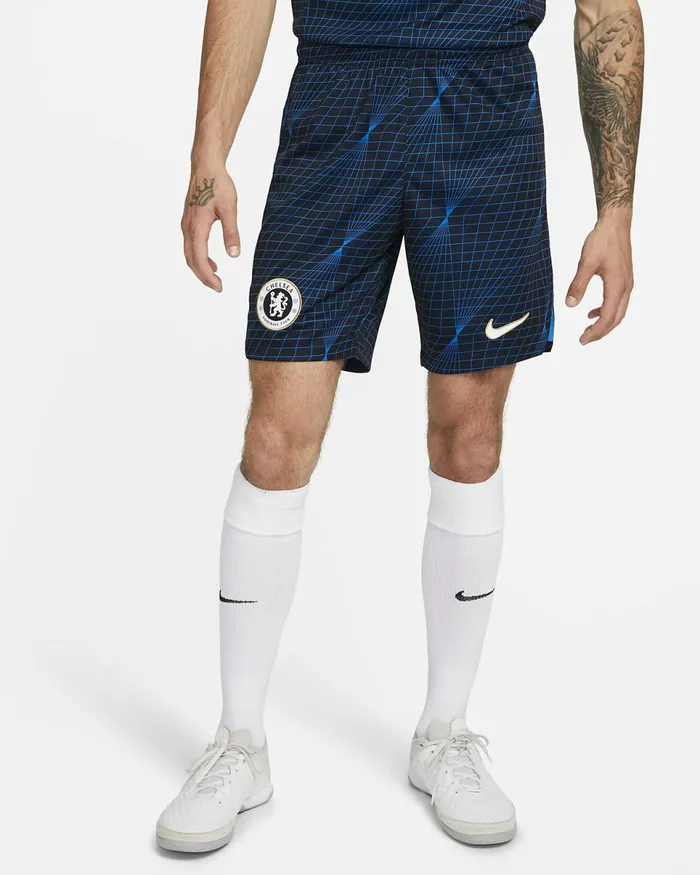 Men Chelsea FC 202324 Stadium Away Soarwhite Nike Shorts