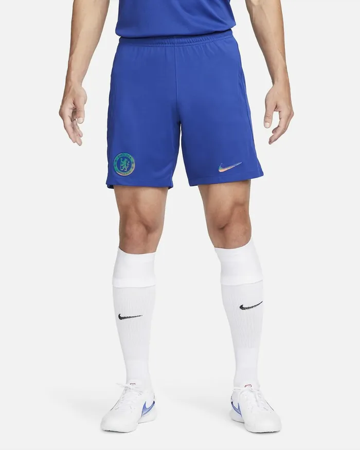 Men Chelsea FC 202324 Stadium Home Rush Blueclub Gold Nike Shorts