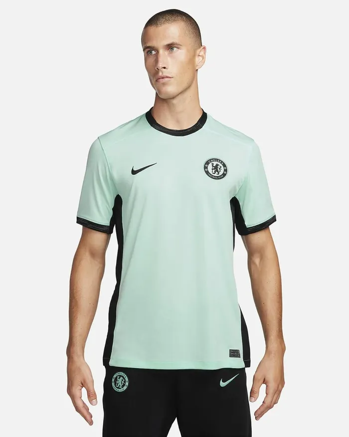 Men Chelsea FC 202324 Stadium Third Mint Foamblack Nike Kits And Jerseys