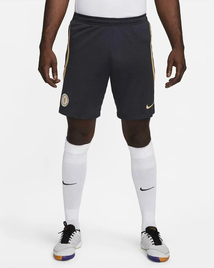 Men Chelsea FC Strike Pitch Blueclub Gold Nike Shorts