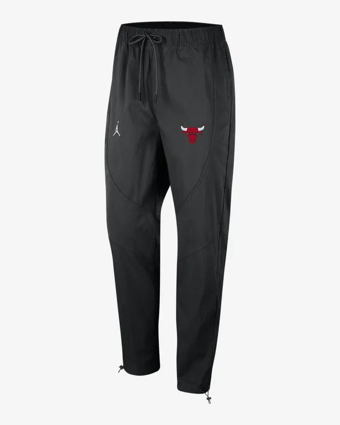 Men Chicago Bulls Courtside Statement Edition Blackblack Nike Trousers And Tights